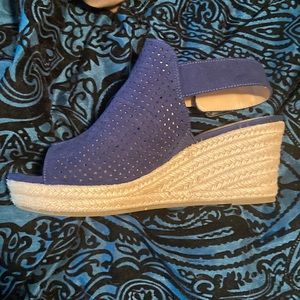Liz Claiborne navy wedges